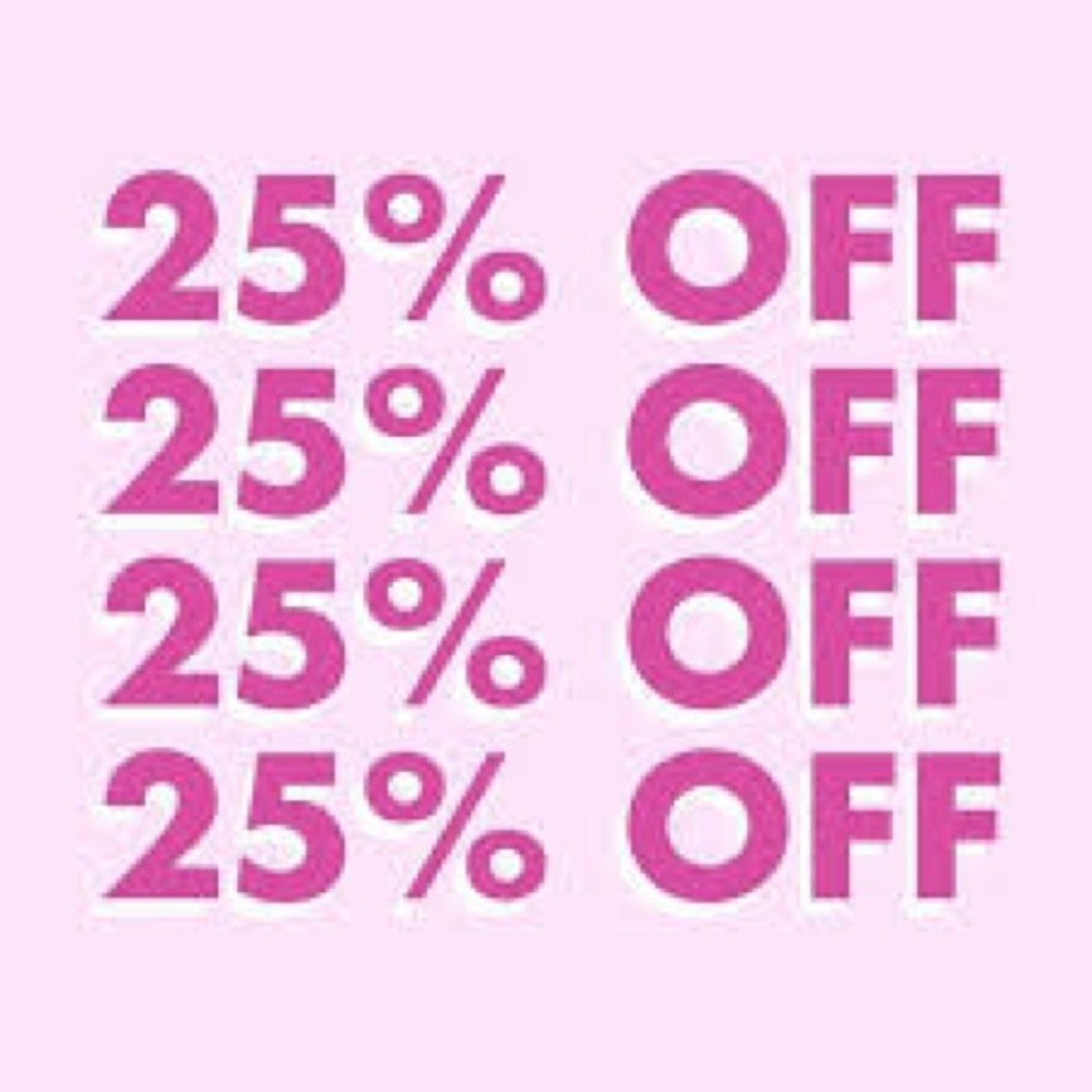 ALL CLOSET ITEMS ARE 25% OFF! CLOSET CLEANUP